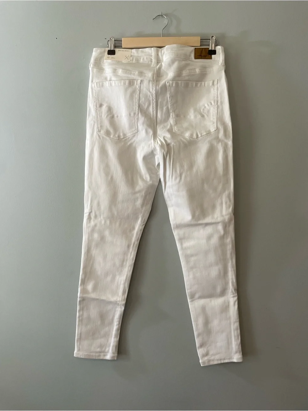 American Eagle Women's High-Rise White Skinny Jeans Jeggings
